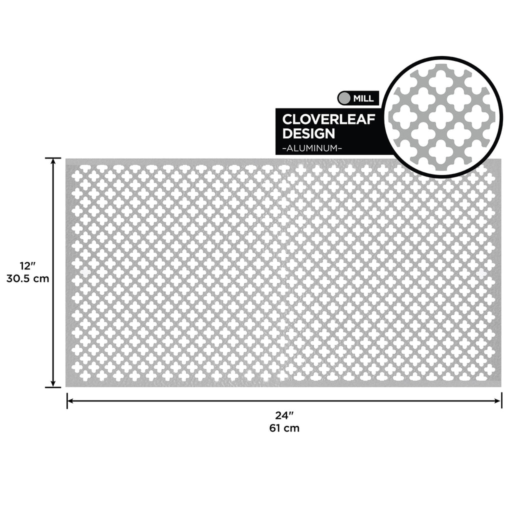 0.020 in. Mill Aluminum Sheet Cloverleaf