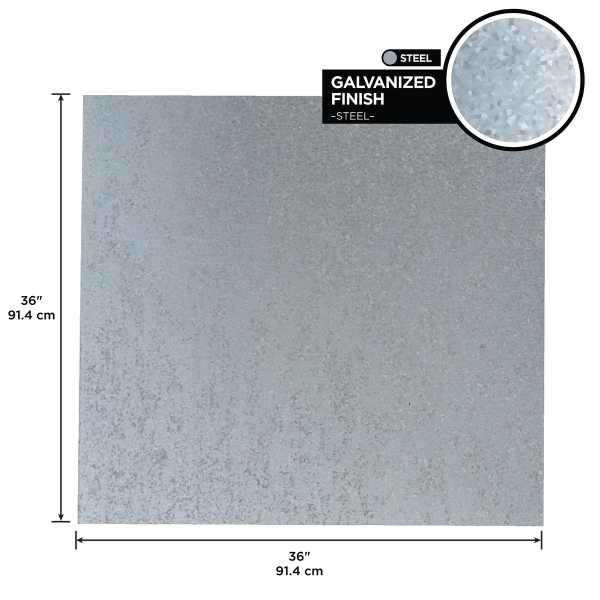 0.018 in. Galvanized Steel Sheet