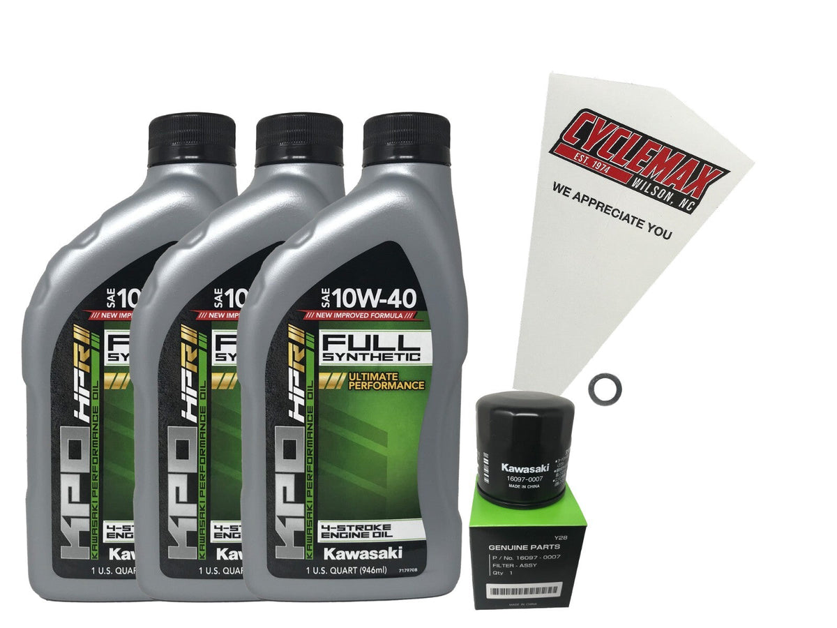 Kawasaki KPO Full Synthetic Oil Change Kit for 2005-2023 BRUTE FORCE 750