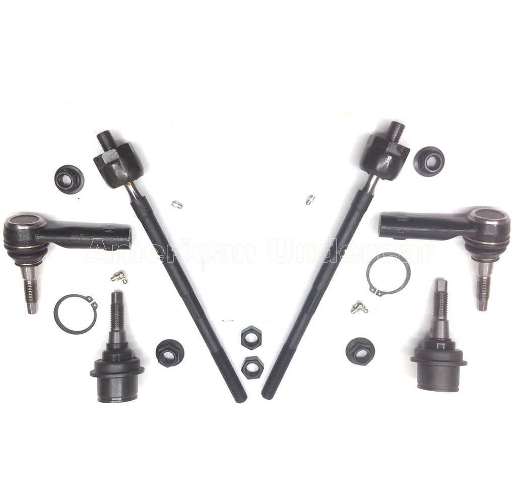 HD Ball Joints Tie Rod Steering Suspension Kit | 2010-2013 Ford Transit Connect 2WD