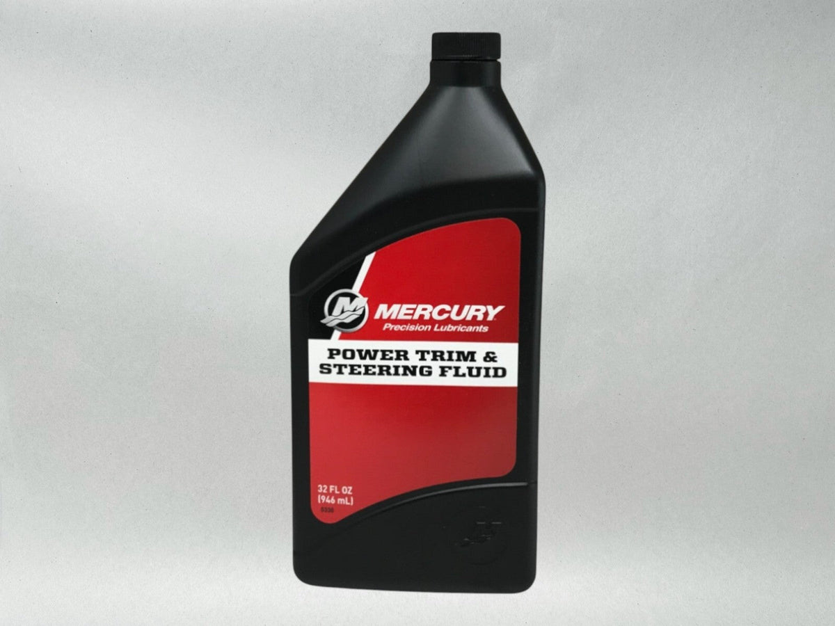 Mercury OEM Power Trim & Steering Fluid Quarts 92-858075K01 4 Pack