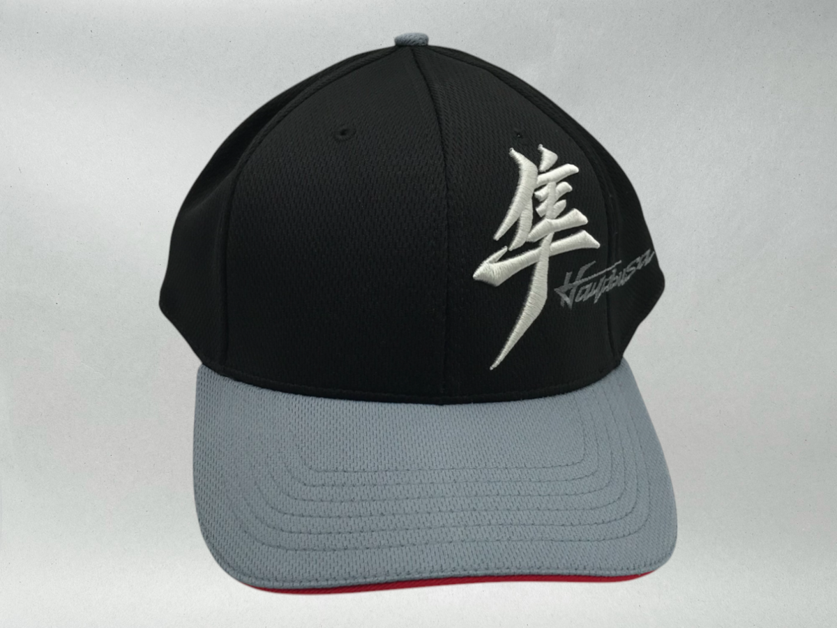 Suzuki OEM HAYABUSA KANJI HAT CAP BLACK RED BUSA LOGO SNAP BACK 990A0-17201