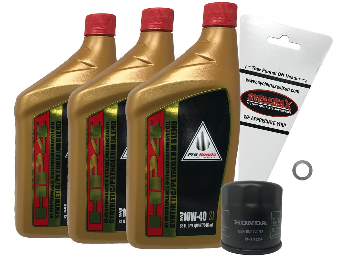 Honda HP4 Semi-Synthetic Oil Change Kit for 2003-2023 CBR600RR