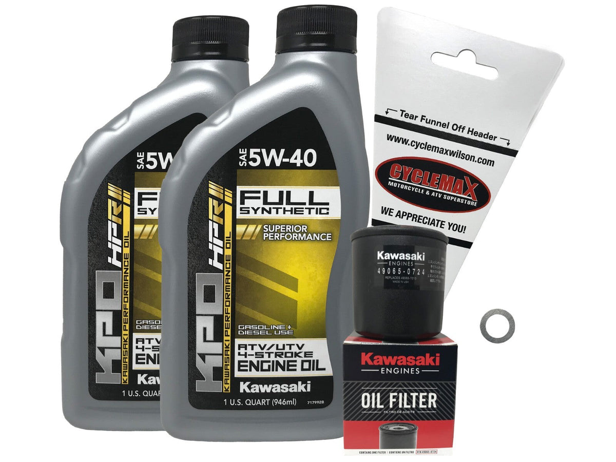 Kawasaki KPO Full Synthetic Oil Change Kit for 2005-2022 MULE 600