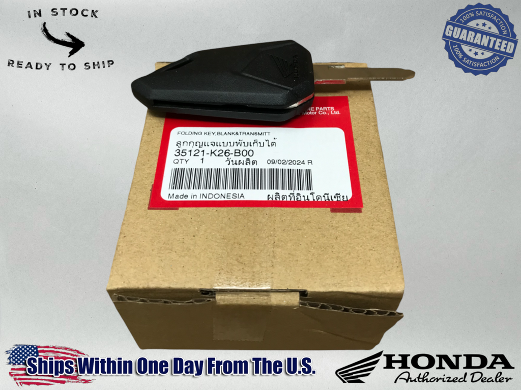 Honda OEM 17 - 20 GROM MXS 125 IGNITION SWITCH FOLDING KEY BLANK 35121-K26-B00