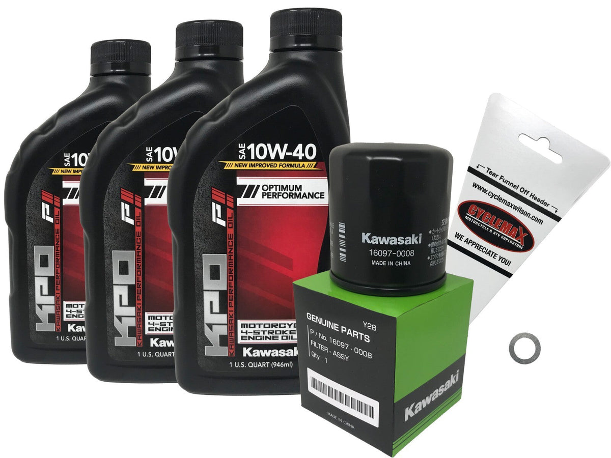 Kawasaki KPO Standard Oil Change Kit for 2000-2002 W650