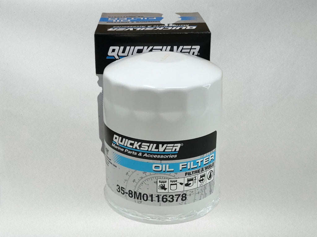 Quicksilver Genuine OEM Authentic Marine Oil Filters 35-8M0116378 2 Pack