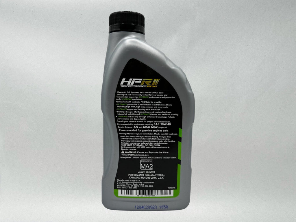 Kawasaki KPO Full Synthetic Oil Change Kit for 2019-2024 Z400
