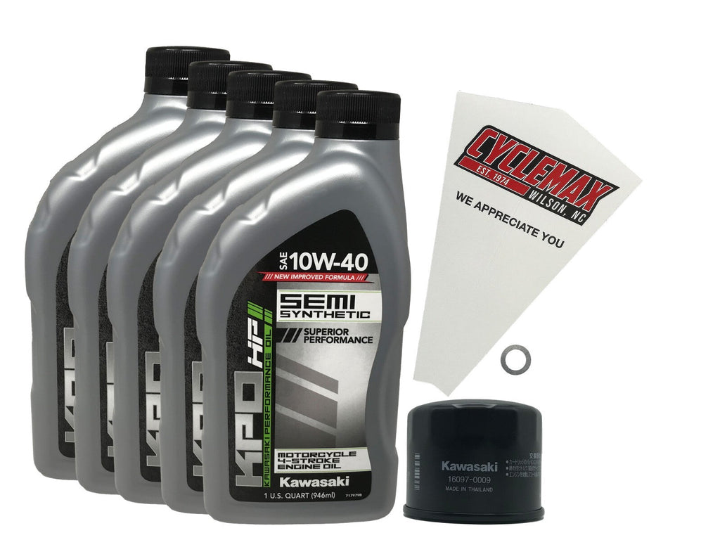 Kawasaki KPO Semi-Synthetic Oil Change Kit for 2015-2026 NINJA H2