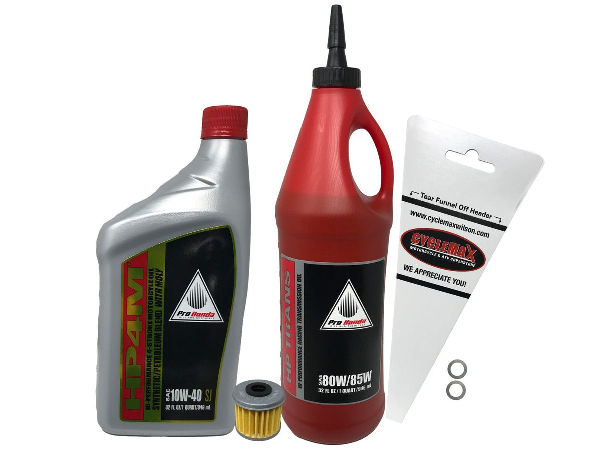 Honda HP4M Semi-Synthetic Oil Change Kit for 2004-2009 TRX450R