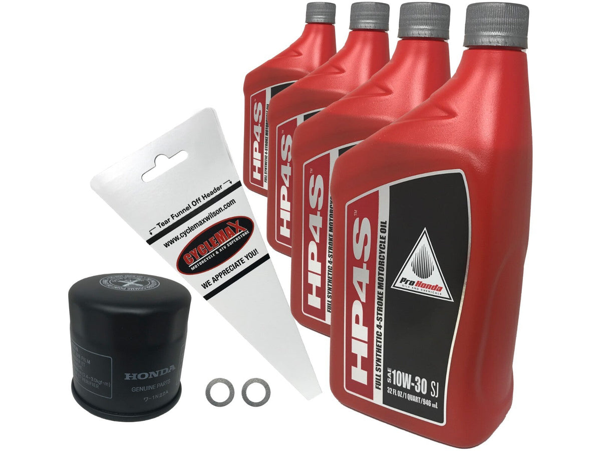 Honda HP4S Full Synthetic Oil Change Kit for 2010-2022 VT1300