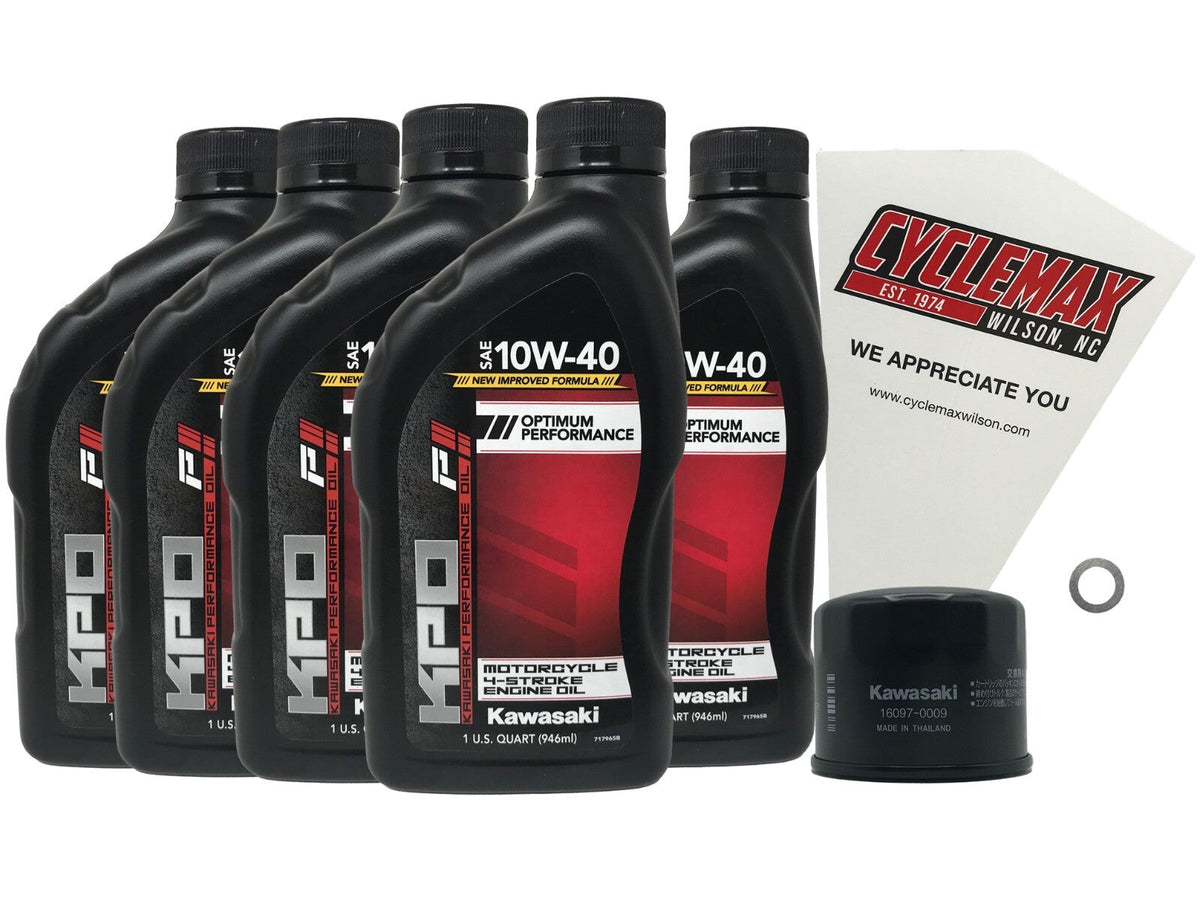 Kawasaki KPO Standard Oil Change Kit for 2015-2022 NINJA H2 SX SE+