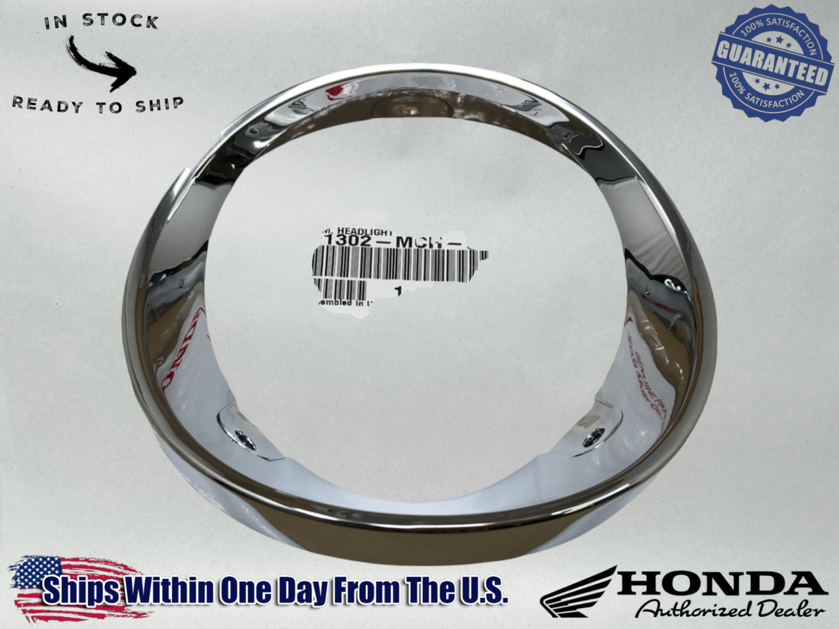 Honda OEM Headlight Rim Trim Ring Many VTX Models 61302-MCH-670