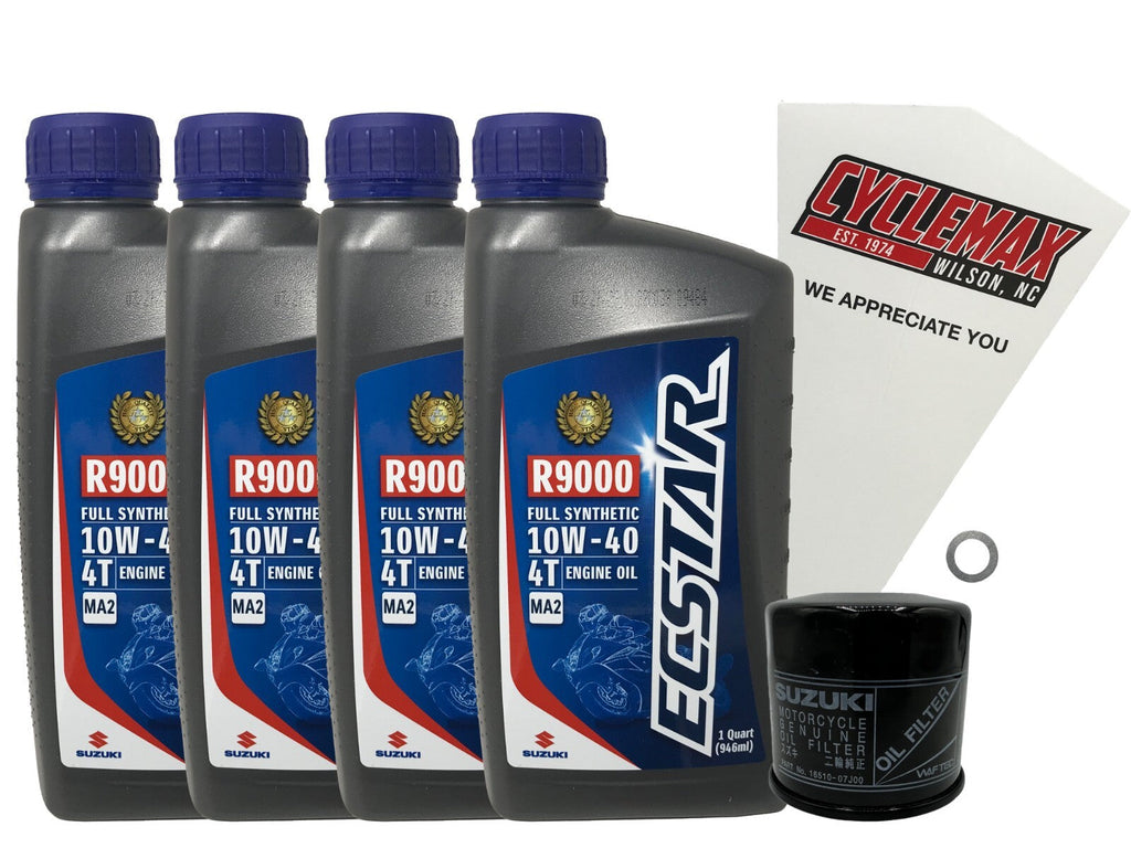 Suzuki Ecstar Full Synthetic Oil Change Kit for 2016-2022 GSX-S750