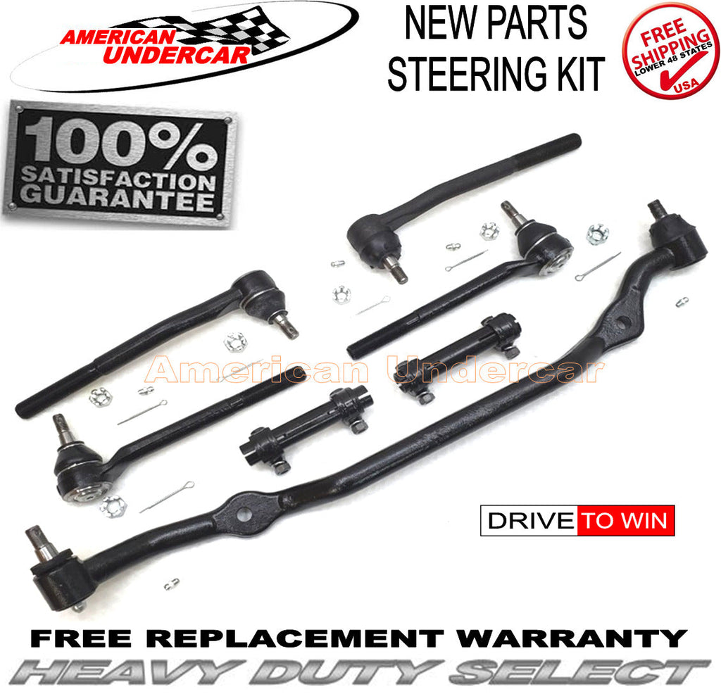 HD Tie Rod End Center Link & Sleeves Steering Kit | 1971-1972 Buick, Chevrolet, GMC, Oldsmobile, Pontiac