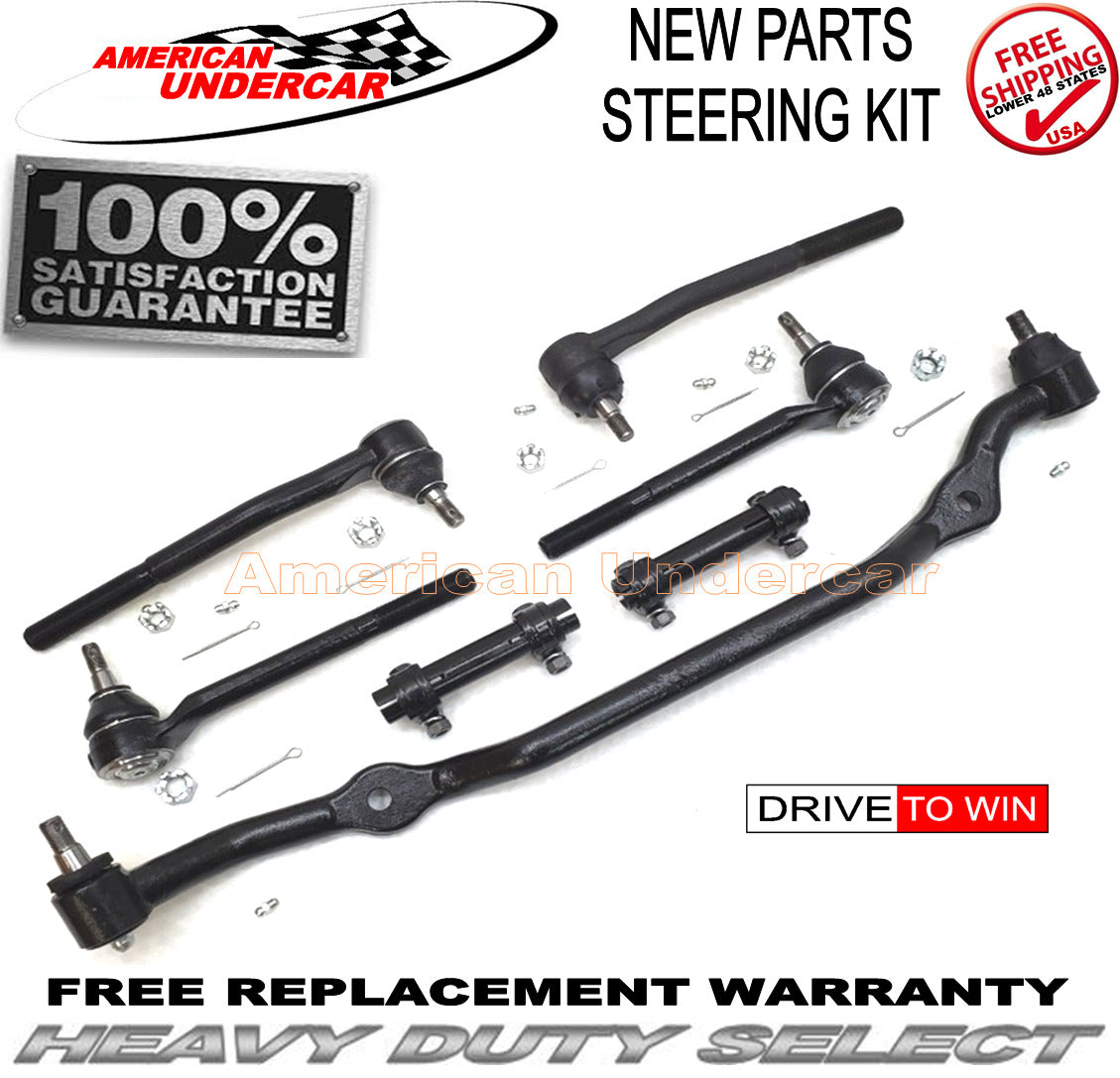 HD Tie Rod End Center Link & Sleeves Steering Kit | 1971-1972 Buick, Chevrolet, GMC, Oldsmobile, Pontiac