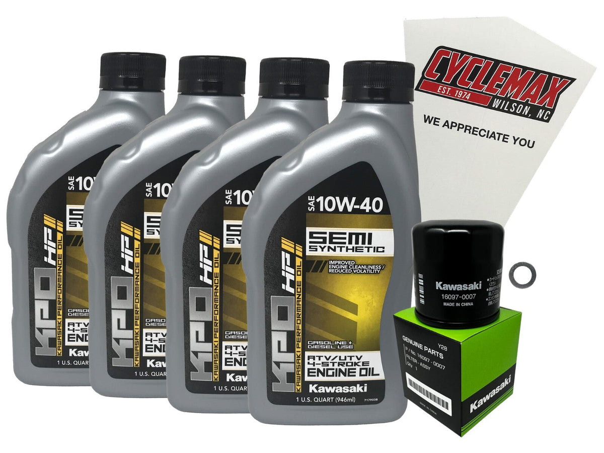 Kawasaki KPO Semi-Synthetic Oil Change Kit for 2020-2023 TERYX