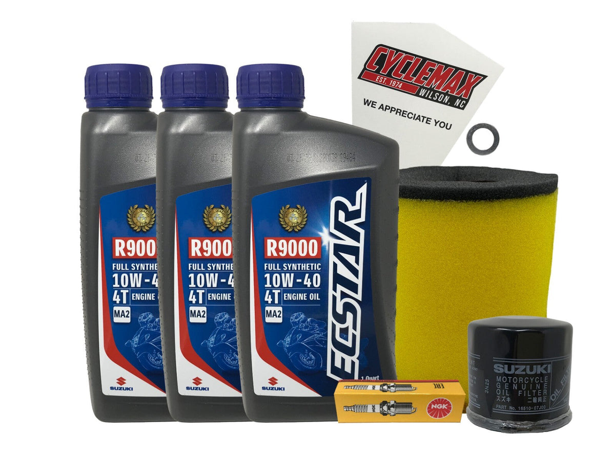 Suzuki Ecstar Full Synthetic Tune-Up Kit for 2004-2007 KINGQUAD 500 AXi with Spark Plugs