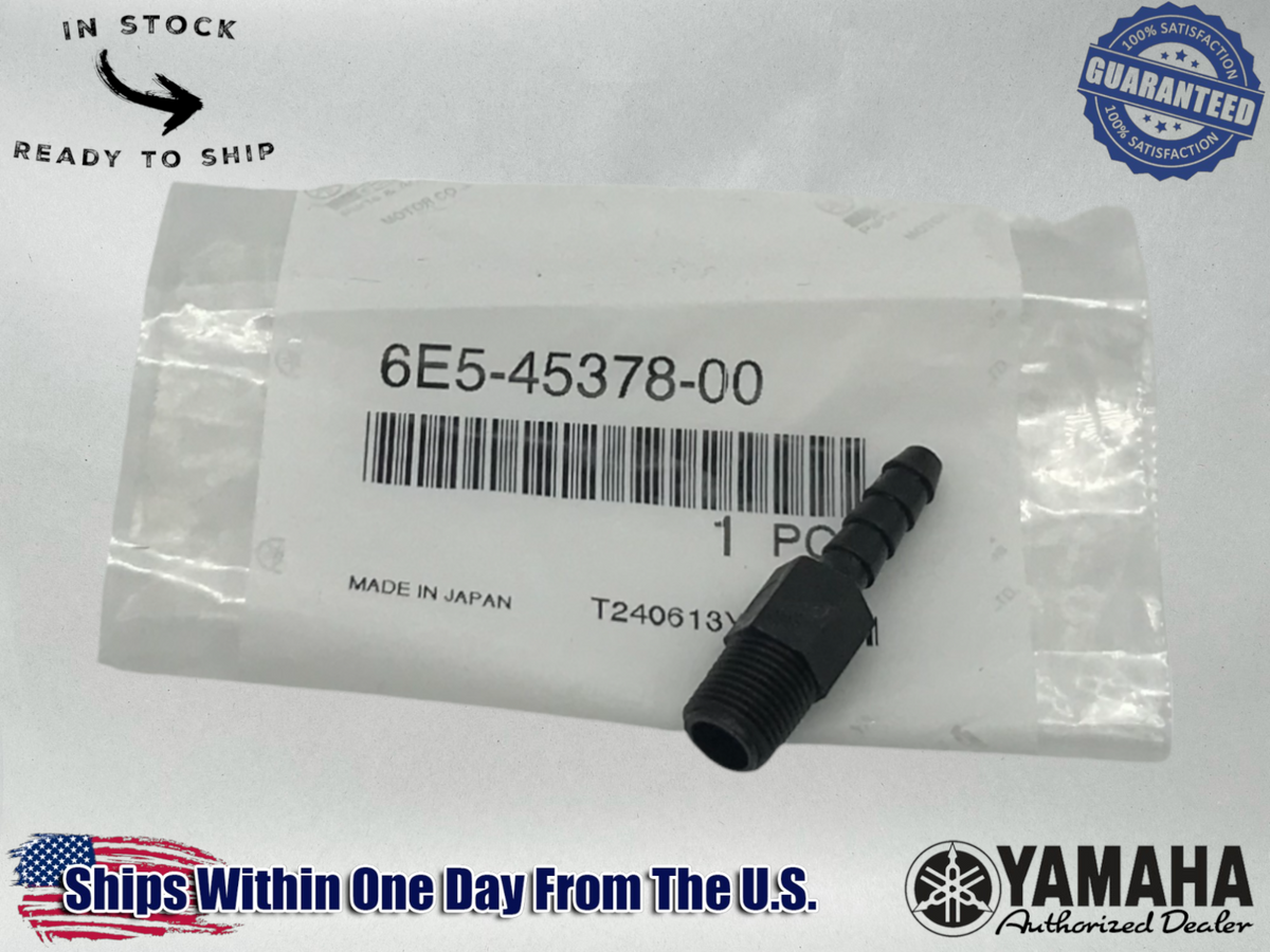 YAMAHA OEM Hose Nipple 6E5-45378-00-00 1984 and Newer 25 30 40 ... Z 200 Engines