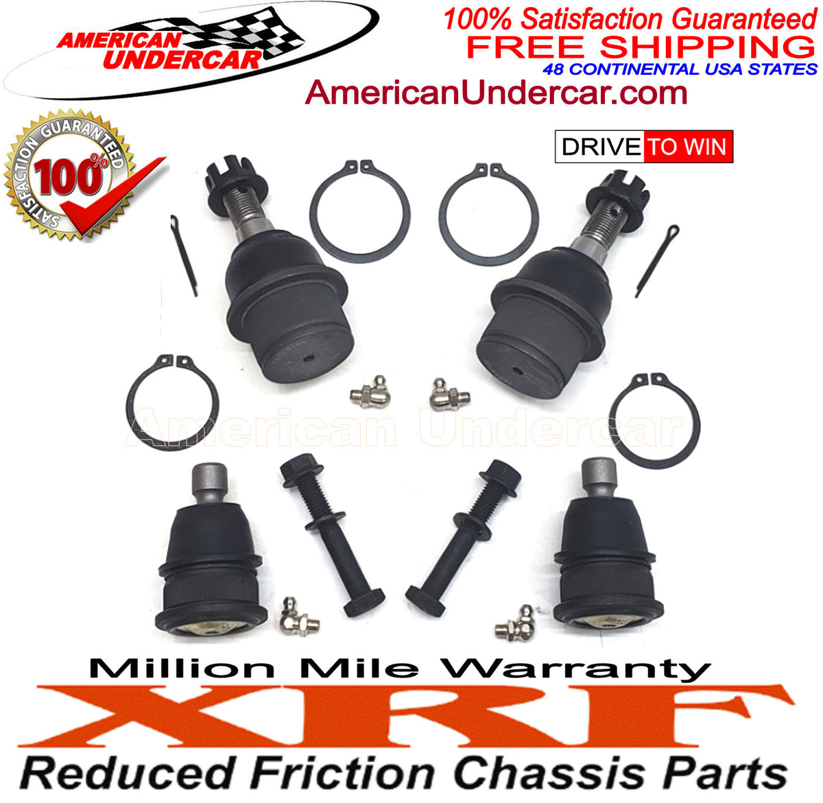 XRF Ball Joint Upper & Lower Suspension Kit | 2002-2009 Chevrolet Trailblazer 2WD