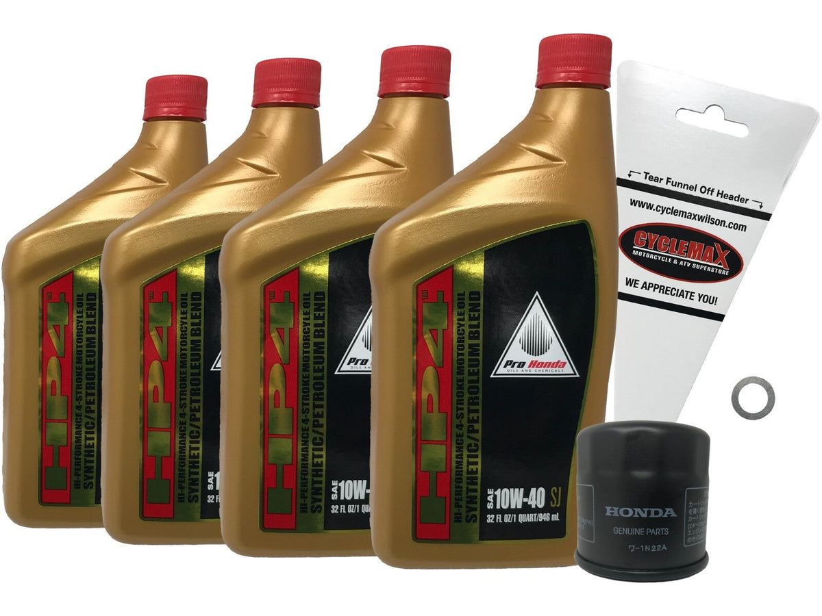 Honda HP4 Semi-Synthetic Oil Change Kit for 2003-2021 CBR600RR
