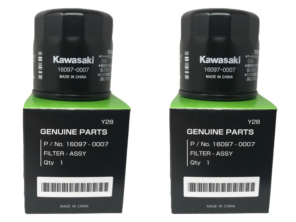 Kawasaki 16097-0007 2 Pack Oil Filter New OEM