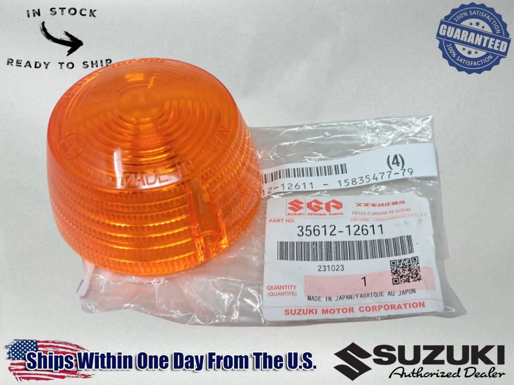 Suzuki OEM (73-77) TS125 TC125 TC185 GT185 Turn Signal Lens 35612-12611