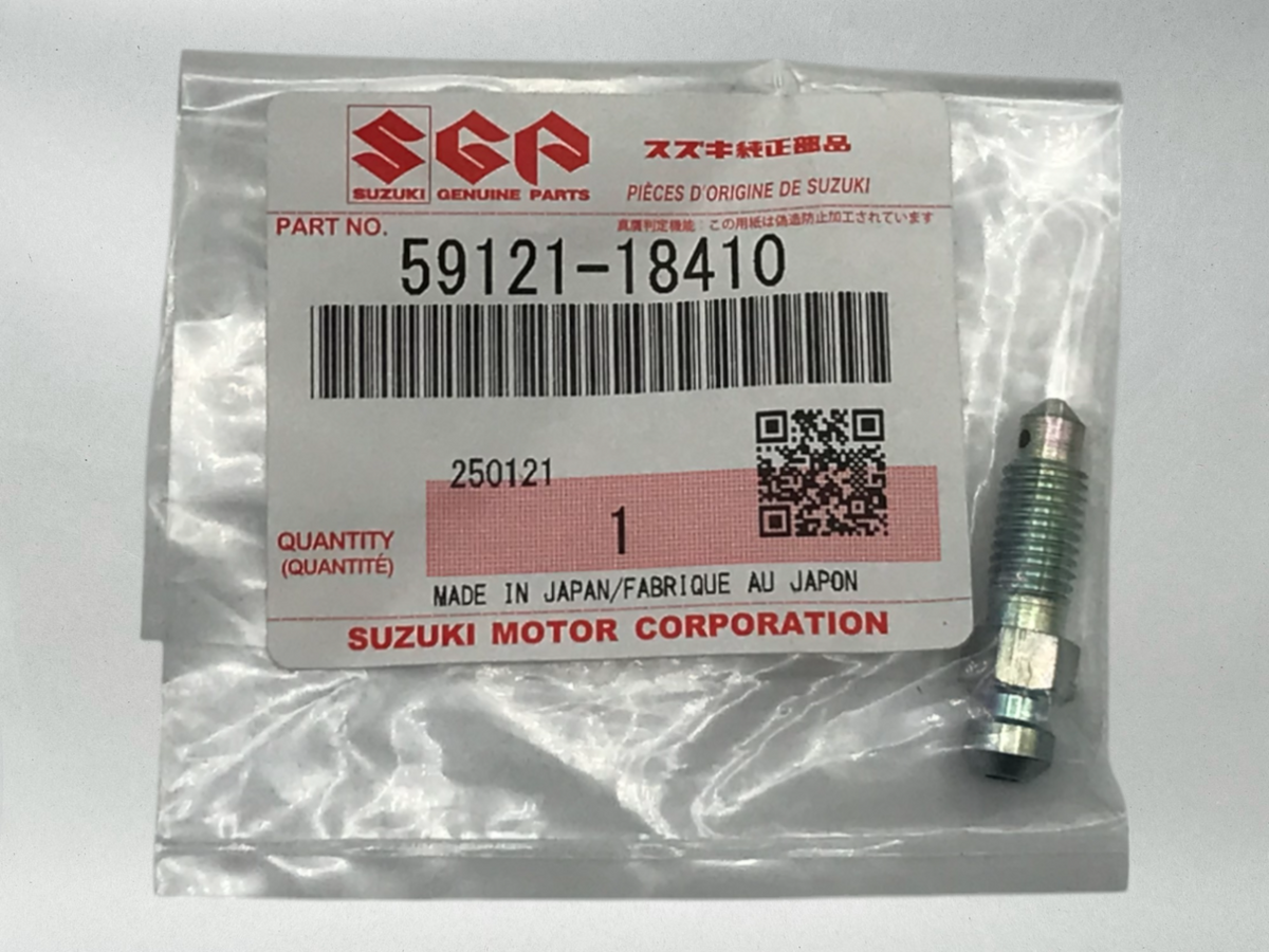 Suzuki OEM Brake fluid Bleeder Valve Screw 59121-18410 -(2000-25)DR-Z400S, SM, E