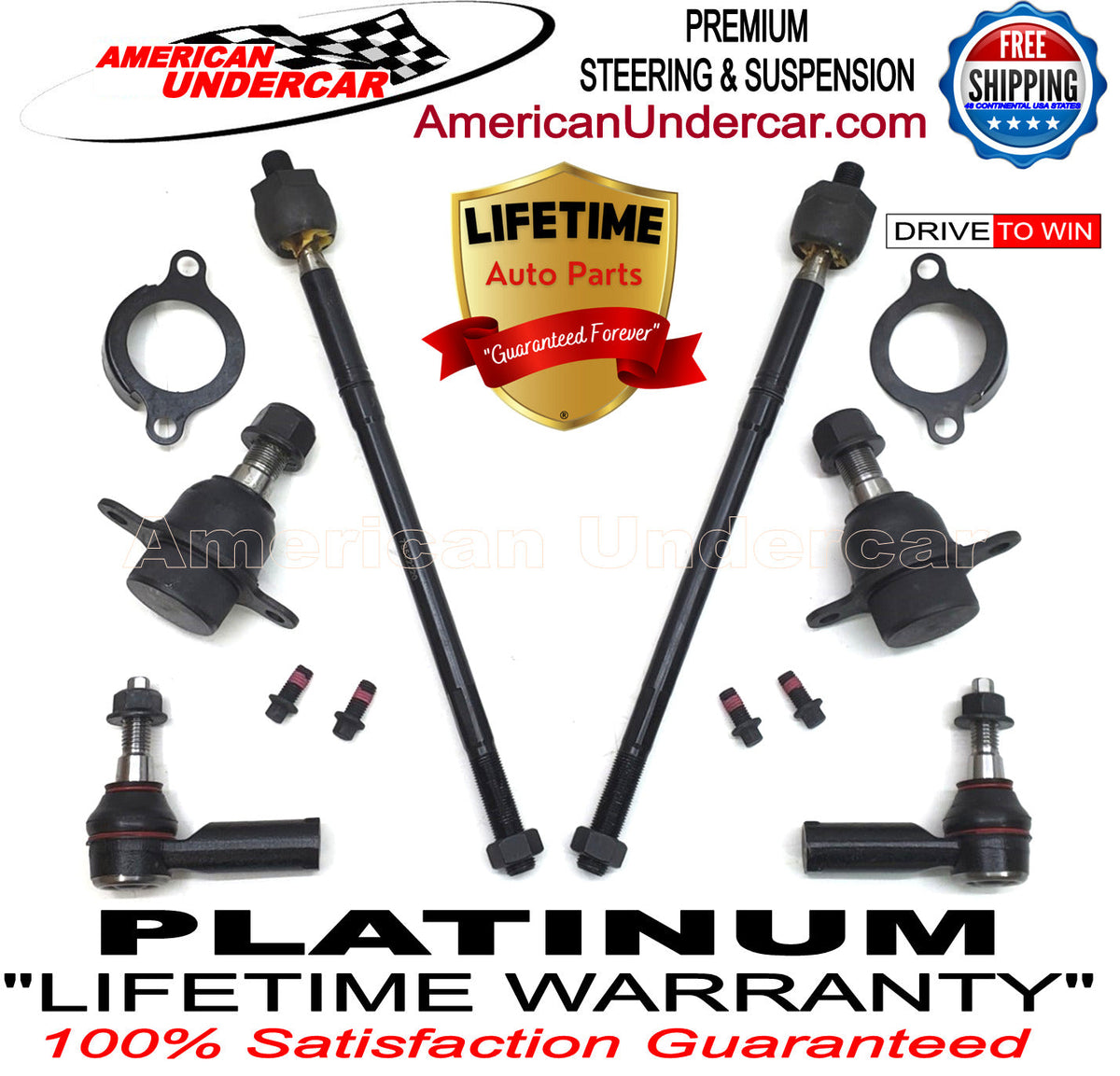 Lifetime Ball Joint Tie Rod Steering Suspension | 2015-2019 Ford Transit 350HD 2WD