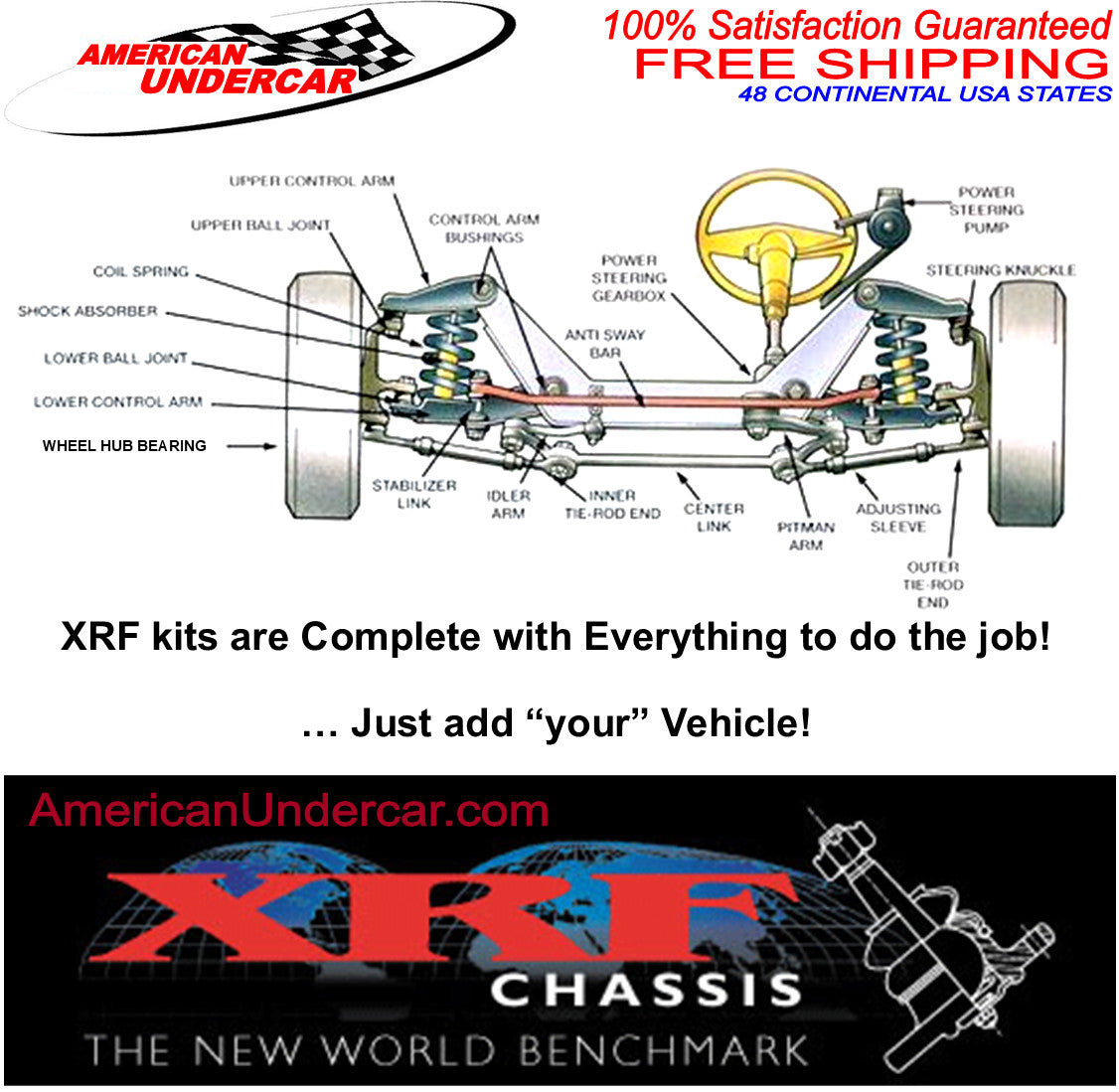 XRF Ball Joint Suspension Kit | 1976-1996 Cadillac