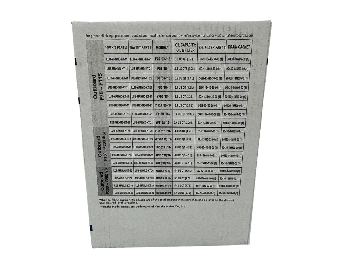 Yamaha Yamalube Standard Oil Change Kit for 2013-2024 F150
