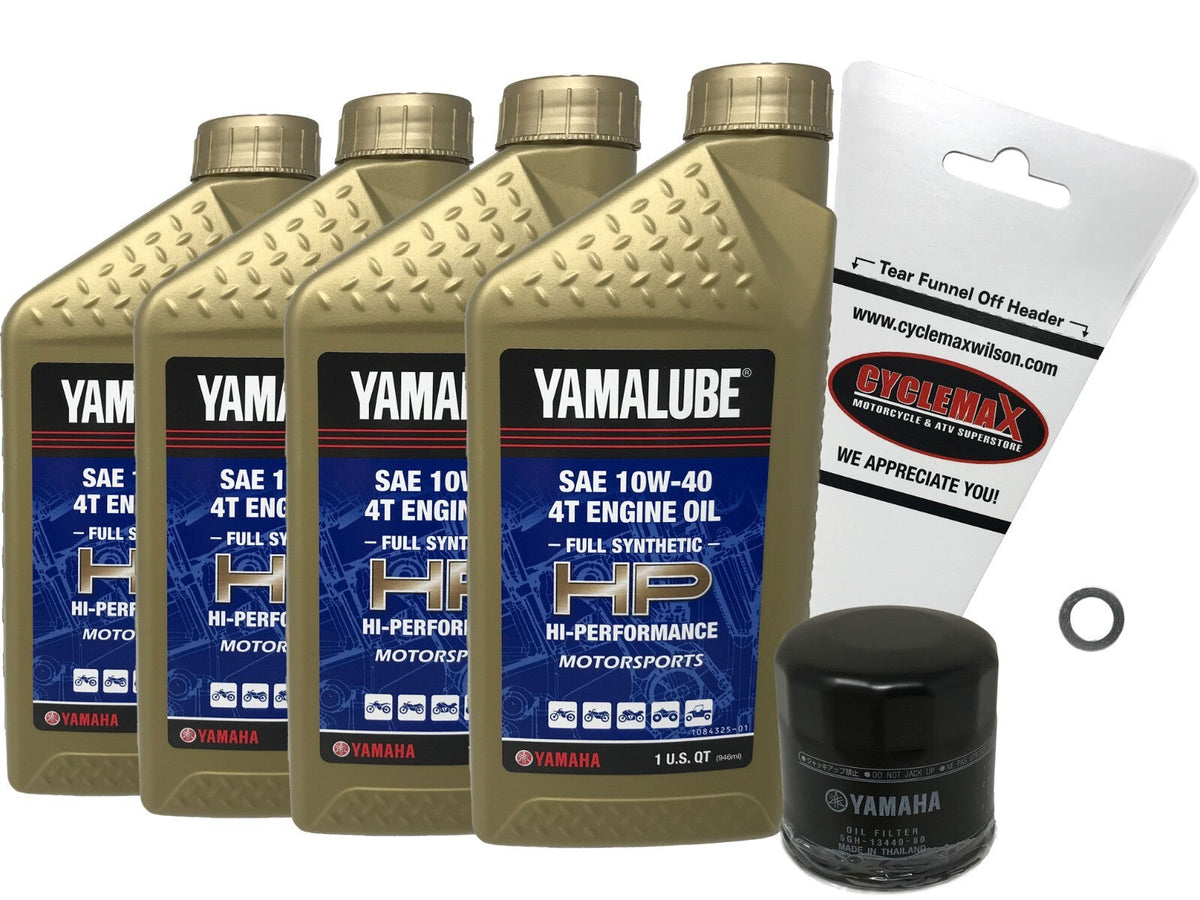 Yamaha Yamalube Full Synthetic Oil Change Kit for 2006-2016 YZF-R6