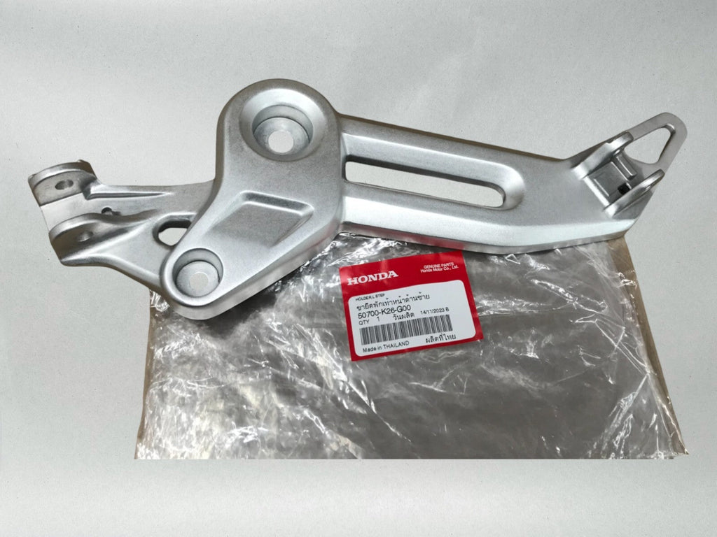 Honda OEM LEFT FOOTPEG BRACKET 22-24 GROM 125  50700-K26-G00