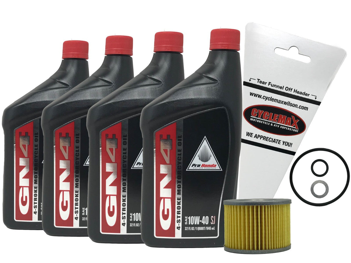 Honda GN4 Standard 10W-40 Oil Change Kit for 1977 CB400