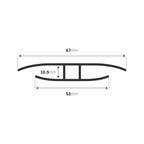 Clear Polycarbonate H-Section