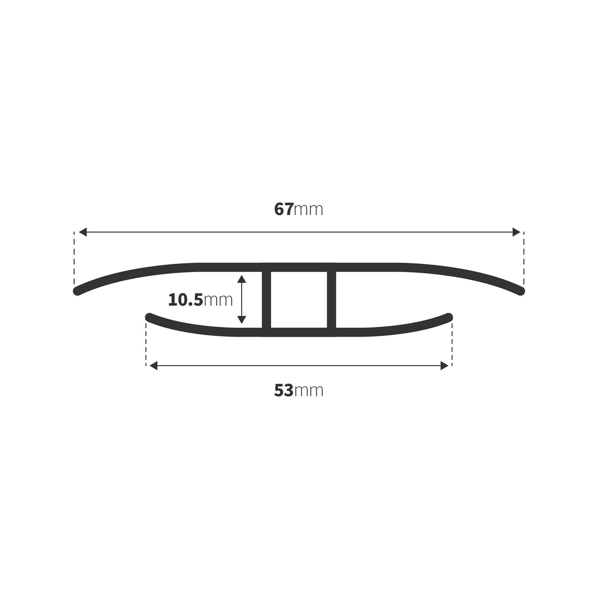 Clear Polycarbonate H-Section