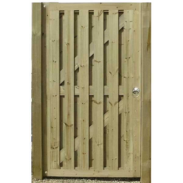 Vertical Hit and Miss Gate incl Posts and Fittings - 1.75m x 1m