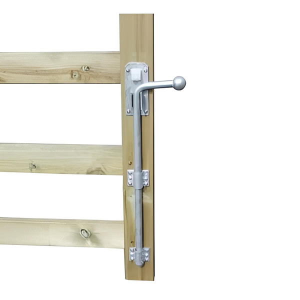 Galvanised Heavy Drop Bolt with Staple Brackets