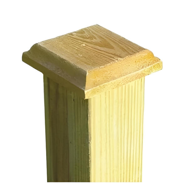 100mm Chamfered Post Cap for Use with 75mm x 75mm Standard Non Slotted Post
