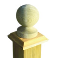 75mm Ball and Collar Post Cap for Use with 75mm x 75mm Non Slotted Posts