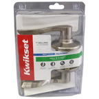Kwikset 92001-525 Passage Lever, 4-7/32 in L Lever, Satin Nickel