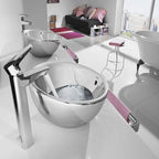 Esmai Chrome Extended Basin Mixer Tap With Pop-Up Waste
