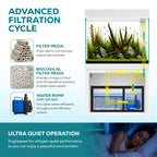 110 Gallon Aquarium with Stand | Premium Glass Fish Tank