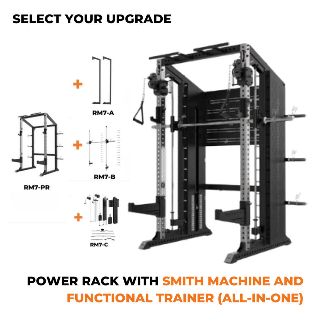 RMC GRAVIX Commercial RM7 Power Rack + Smith Machine