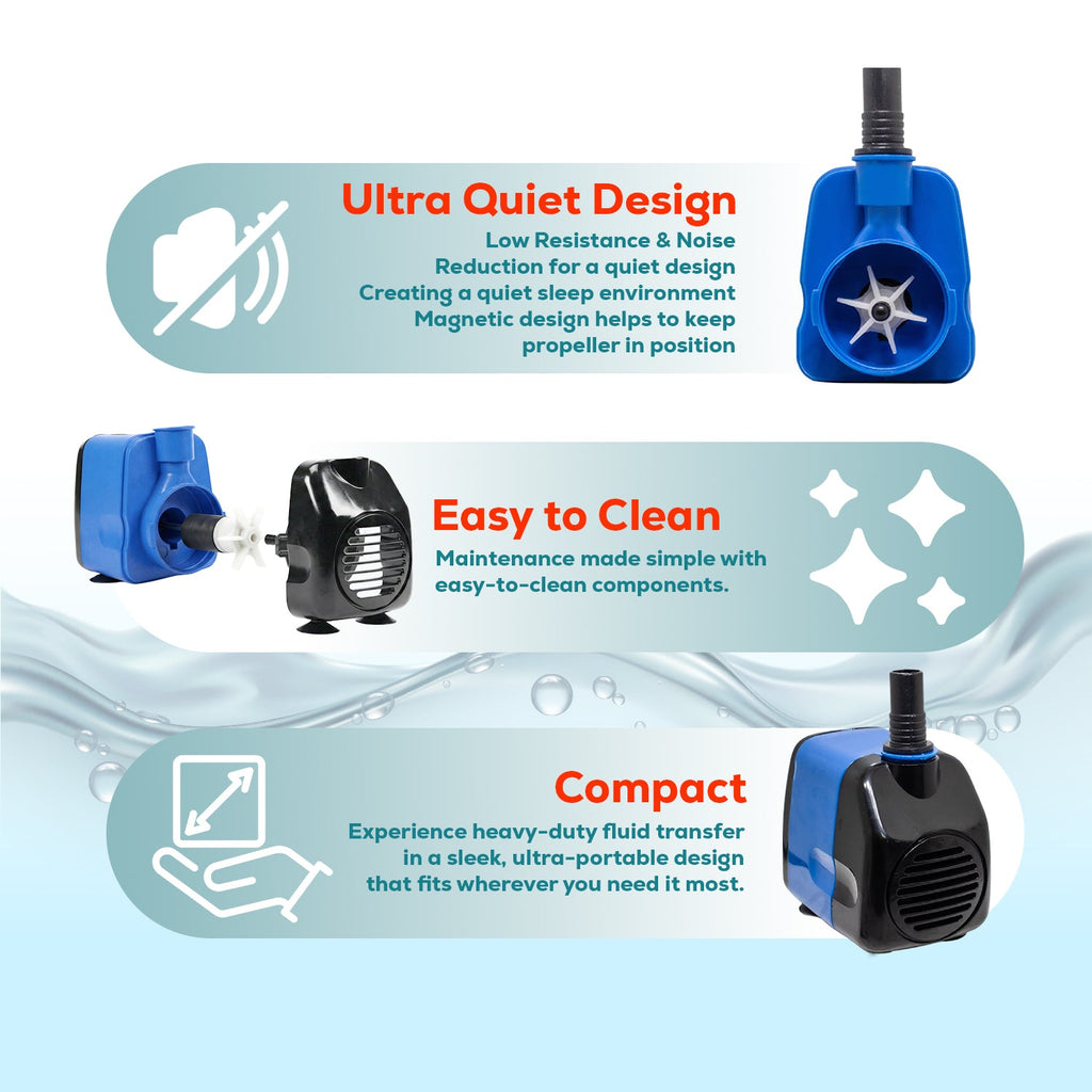 Aqua Dream 265 GPH Submersible Pump Aquarium Powerhead