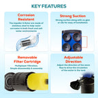Aqua Dream 3in1 Aquarium Internal Filter Water Pump Oxygen 475 GPH