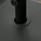 Garden Parasol Base Holder with Wheels & Brakes, 43kg Water or 60kg Sand Filled, Black