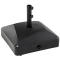 Garden Parasol Base Holder with Wheels & Brakes, 43kg Water or 60kg Sand Filled, Black