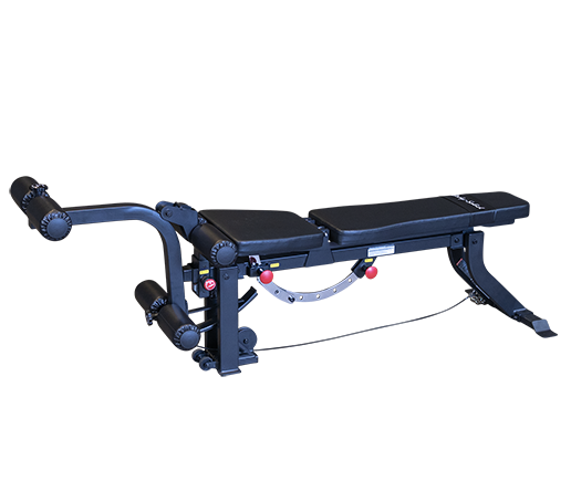 Body-Solid GLEG leg extension curl bench side view