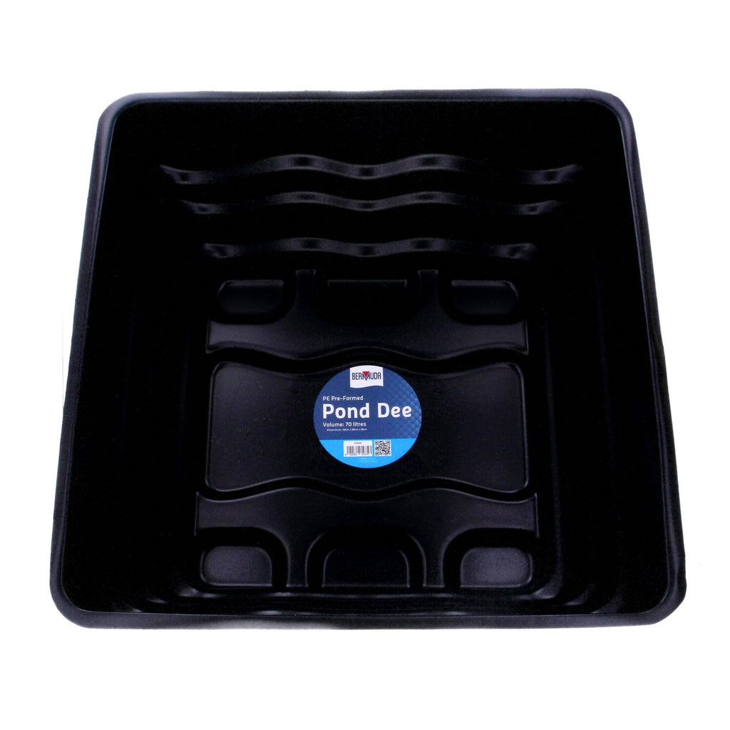 Bermuda Pre-Formed Pond Garden Moulded Plastic Pool Dee 70Lt